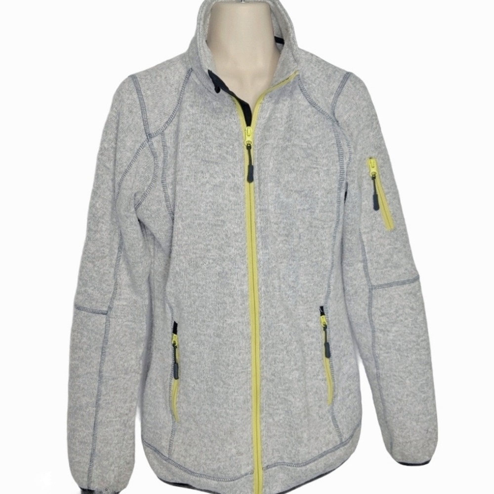 KARISSA & ME Fleece Sweater Full Zip Jacket Sz S